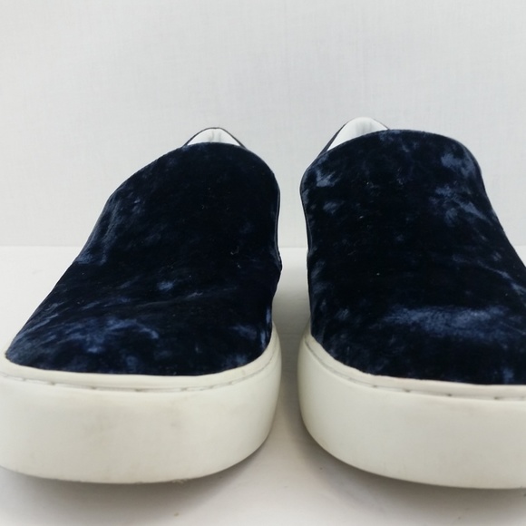 Marc Fisher Calie Blue Velvet Slip On Shoe 9.5 M - Picture 7 of 8